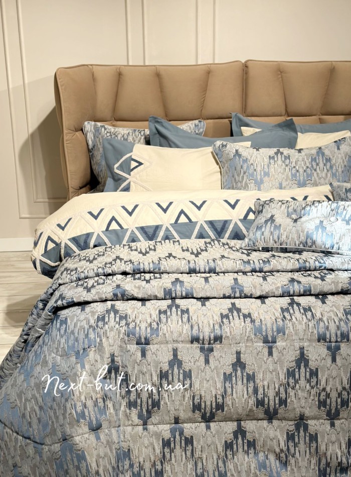 Елітне покривало Pepper Home Lorenzo Blue 270х260 Туреччина - Зображення 6