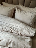 Постільна білизна Saheser Jasmin bej євро 200х220 jacquard - Зображення 7