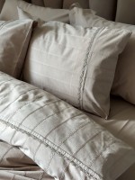 Постільна білизна Saheser Jasmin bej євро 200х220 jacquard - Зображення 6
