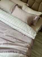 Постільна білизна Saheser Jasmin lila євро 200х220 jacquard - Зображення 6