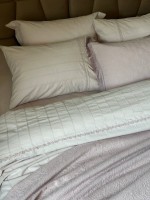 Постільна білизна Saheser Jasmin lila євро 200х220 jacquard - Зображення 5