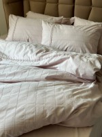 Постільна білизна Saheser Jasmin lila євро 200х220 jacquard - Зображення 2