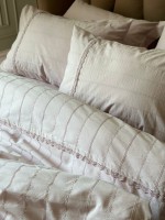 Постільна білизна Saheser Jasmin lila євро 200х220 jacquard