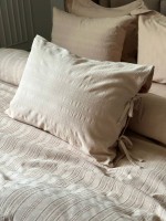 Постільна білизна Saheser Lucca bej євро 200х220 jacquard
