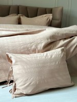 Постільна білизна Saheser Lucca bej євро 200х220 jacquard - Зображення 8