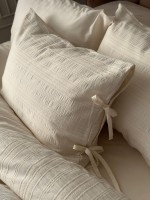 Постільна білизна Saheser Lucca krem євро 200х220 jacquard - Зображення 6