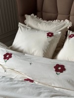 Постільна білизна з простирадлом на резинці Saheser Florita Visne - Зображення 5