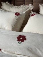 Постільна білизна з простирадлом на резинці Saheser Florita Visne - Зображення 6
