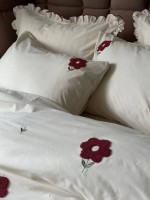 Постільна білизна з простирадлом на резинці Saheser Florita Visne - Зображення 9