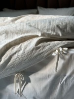 Постільна білизна Saheser Lucca krem євро 200х220 jacquard - Зображення 3