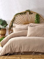 Постільна білизна Saheser Lucca bej євро 200х220 jacquard - Зображення 10