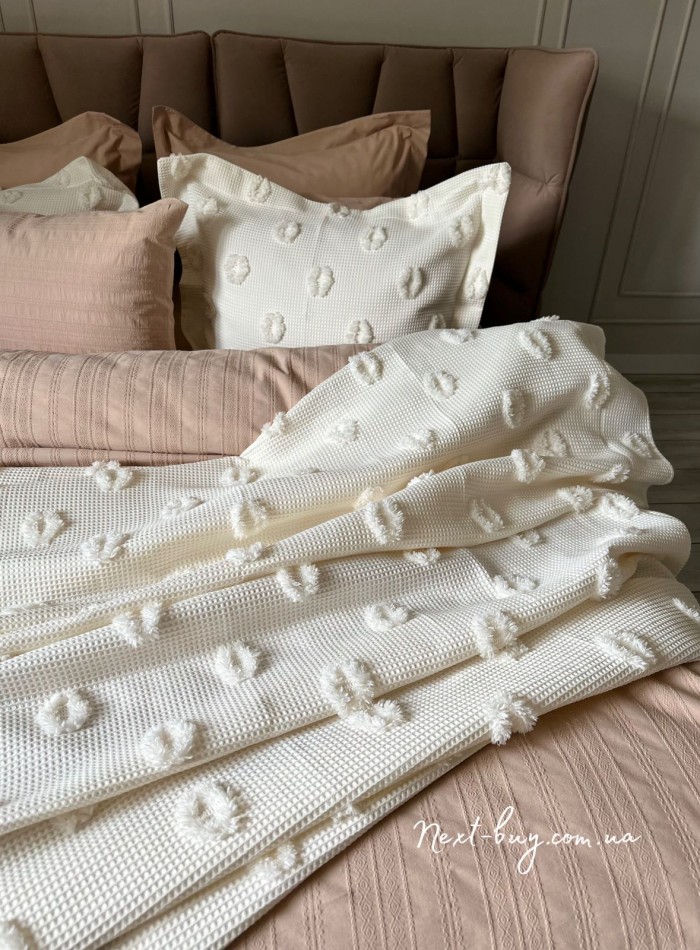 Постільна білизна Saheser Lucca bej євро 200х220 jacquard - Зображення 9