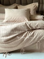 Постільна білизна Saheser Lucca bej євро 200х220 jacquard - Зображення 6