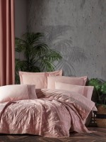 Постельное белье с пике Saheser Freya pudra евро 200х220 — изображение 2
