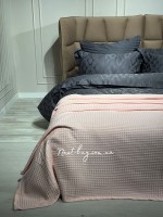 Легкий, вафельний плед-піке DO&CO Pike pink 220х240 - Зображення 2
