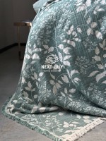 Постільна білизна Saheser Jasmin yesil євро 200х220 jacquard - Зображення 2