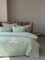 Постільна білизна Saheser Jasmin yesil євро 200х220 jacquard - Зображення 8
