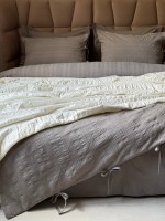 Постільна білизна Saheser Lucca gri євро 200х220 jacquard - Зображення 7