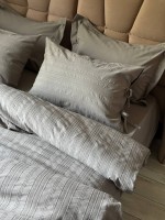 Постільна білизна Saheser Lucca gri євро 200х220 jacquard - Зображення 4