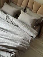 Постільна білизна Saheser Lucca gri євро 200х220 jacquard - Зображення 5