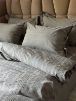 Постільна білизна Saheser Lucca gri євро 200х220 jacquard