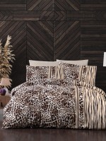First Choice Leopard Brown постельное белье сатин семейный 160х220х2