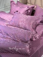 Бамбукова постільна білизна Maison D'or Alette Lilac 200x220см жакард