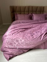 Бамбукова постільна білизна Maison D'or Alette Lilac 200x220см жакард - Зображення 2