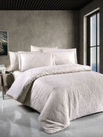 First choice Sofya Champagne постільна білизна сатин-жакард евро 200х220