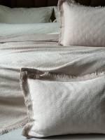 Жакардове покривало з наволочками Saheser Grace light beige євро Туреччина - Зображення 6