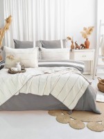 Постельное белье с пике Saheser Eva grey евро 200х220