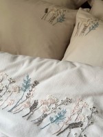 Постільна білизна з вишивкою Saheser Nilda євро 200х220 - Зображення 8