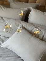 Постельное белье с вышивкой Saheser Poppy евро 200х220 — изображение 8