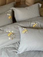 Постельное белье с вышивкой Saheser Poppy евро 200х220 — изображение 7