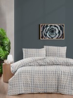 Постільна білизна First Choice фланель Sadora beige полуторна 160х220 - Зображення 2