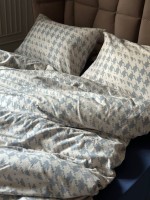 Постельное белье First Choice фланель Sadora beige евро 200х220