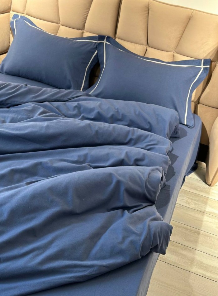 Постільна білизна First Choice фланель Soprano denim полуторна 160х220 - Зображення 4