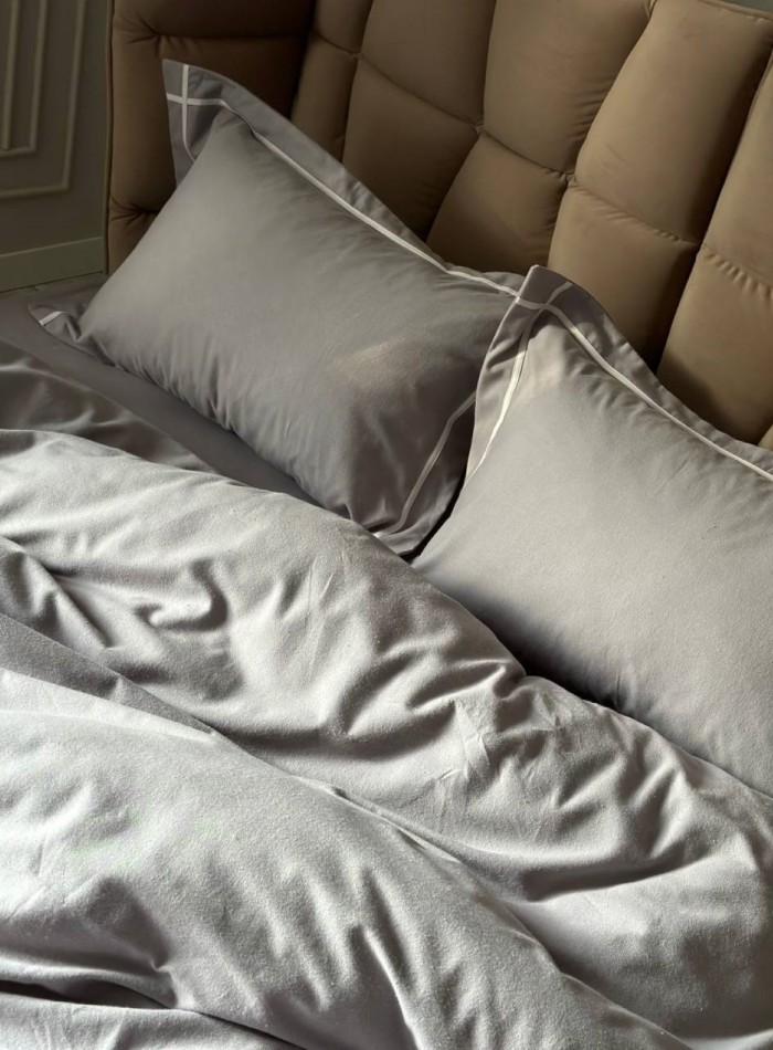 Постільна білизна First Choice фланель Soprano grey полуторна 160х220 - Зображення 5