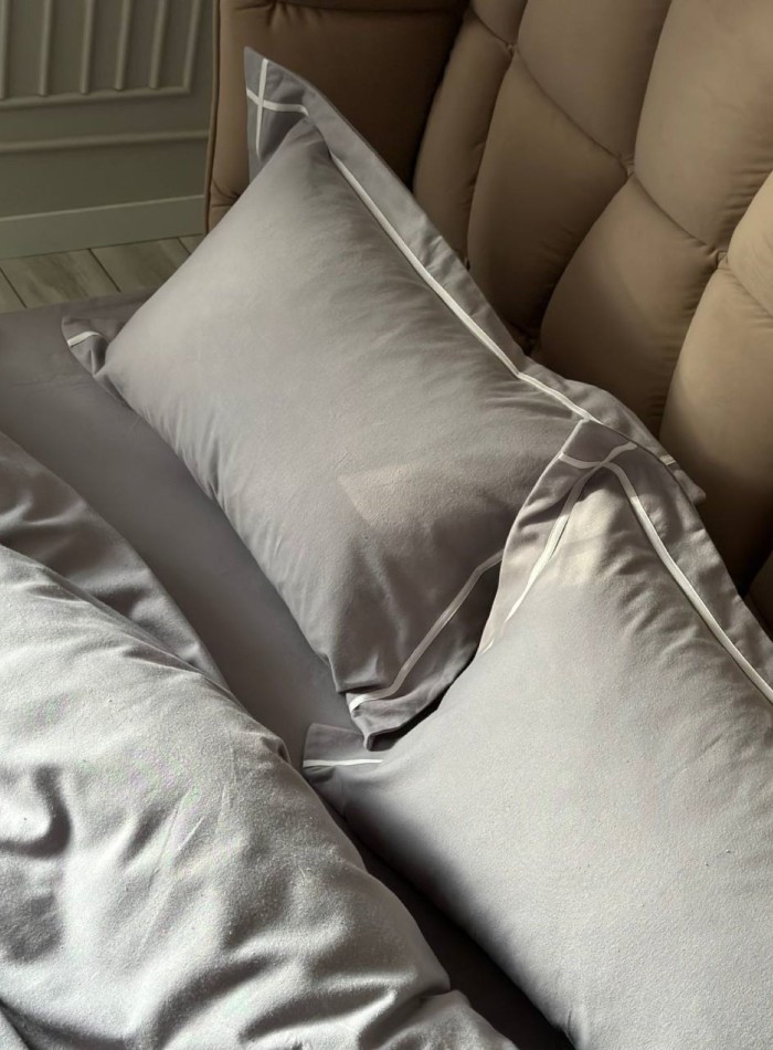 Постільна білизна First Choice фланель Soprano grey полуторна 160х220 - Зображення 4