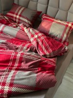 Постільна білизна First Choice фланель Veldor bordeaux полуторна 160х220 - Зображення 4