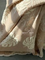 Муслиновое покрывало Saheser Forest beige евро Турция — изображение 4