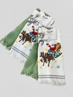 Набор кухонных полотенец Ada Merry Christmas yesil 2шт. 40х60см