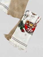 Набор кухонных полотенец Ada Merry Christmas bej 2шт. 40х60см — изображение 2