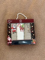 Набор махровых кухонных полотенец Nilteks Merry Christmas 3шт. 30х50 — изображение 2