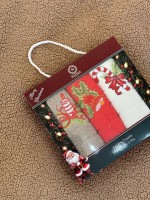 Набор махровых кухонных полотенец Nilteks Merry Christmass 3шт. 30х50 — изображение 2