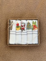 Набор кухонных полотенец Nilteks New Year1 tencel 5 шт. 40х60 — изображение 2