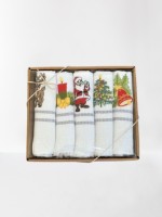 Набор кухонных полотенец Nilteks New Year1 tencel 5 шт. 40х60