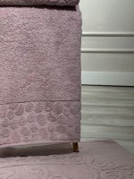 Комплект подарочных полотенец Cestepe Lux cotton 3шт. фиолетовый Турция — изображение 2