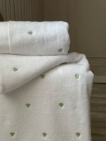 Махровий рушник для бані Cestepe Kalpli Nakisli white-yesil 70х140 Туреччина - Зображення 2