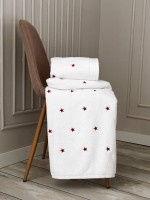 Махровий рушник для бані Cestepe Stars white-red 70х140 Туреччина - Зображення 4